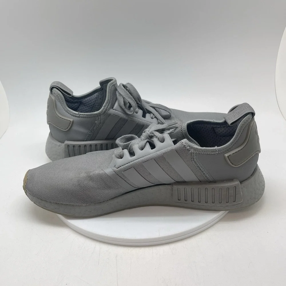 Adidas Sneakers Mens 12 NMD_R1 FV9016 Gray Athletic Running Causal Gym Shoes